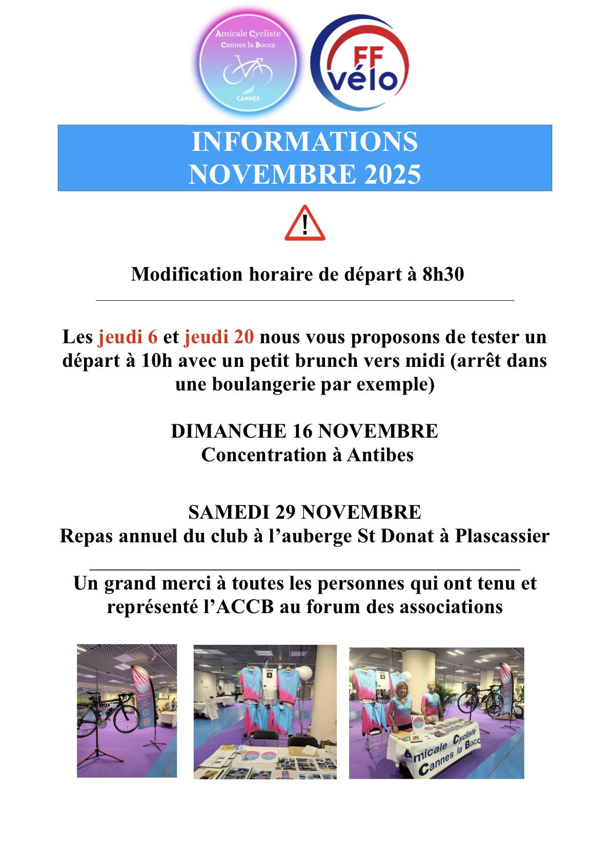 Accueil infos du mois nov 2025